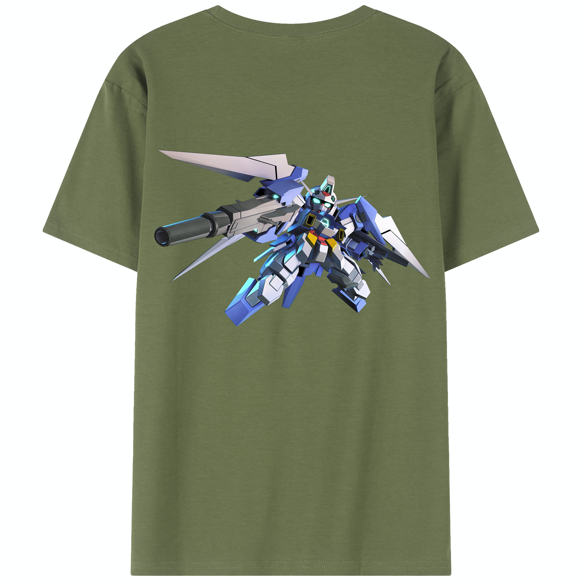 （画像用） 機動戦士ガンダム Mobile Suit Gundam 綿100％半袖Tシャツ（背面プリント）